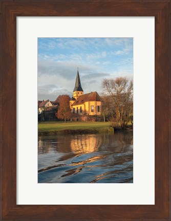 Framed Church in Morning Light Print