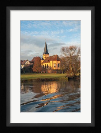 Framed Church in Morning Light Print
