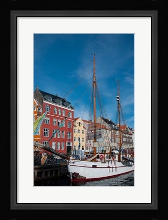 Framed Sailboats, Denmark Print