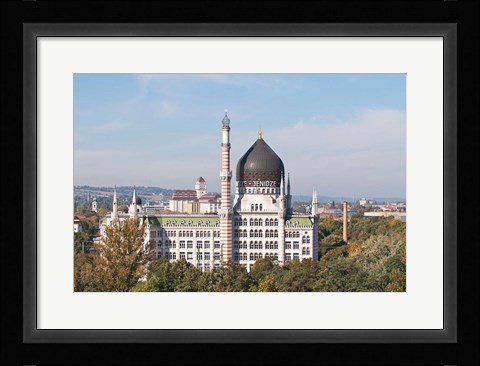 Framed Yenidze Cigarette Factory Print