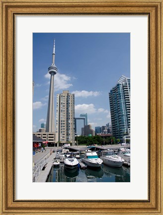 Framed Marina Skyline View Print