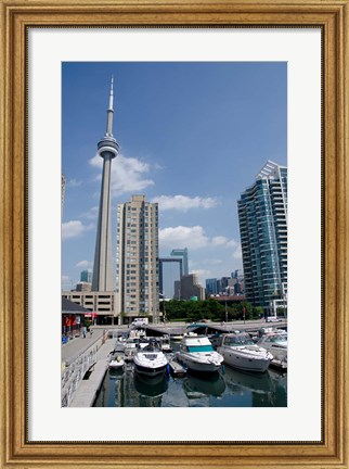 Framed Marina Skyline View Print