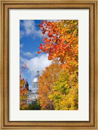 Framed Silver Dome of Bonsecours Market Print