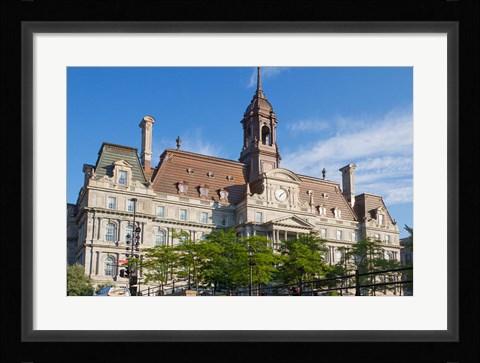 Framed Hotel De Ville, Montreal, Canada Print