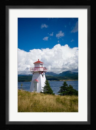 Framed Woody Point Lighthouse Print