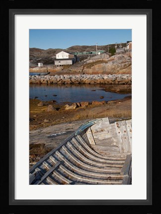 Framed Newfoundland &amp; Labrador, Hopedale Print