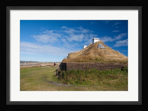 Framed Newfoundland and Labrador, Norse Village Print