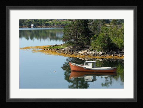 Framed Lobster Boat, Canada Print
