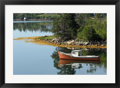 Framed Lobster Boat, Canada Print