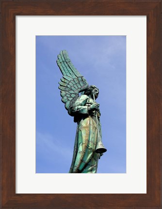 Framed View of Angel in Quebec, Montreal Print