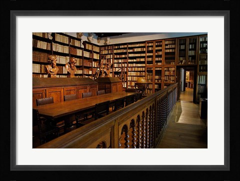 Framed Great Library, Plantin-Moretus Museum Print
