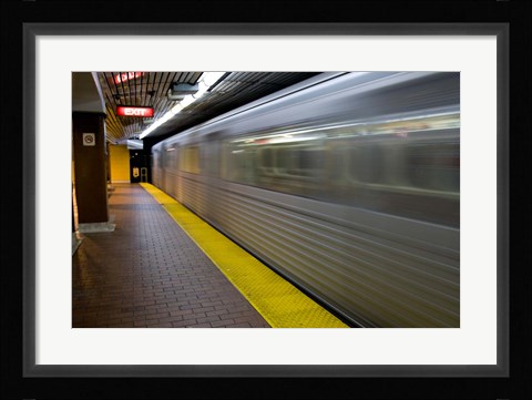 Framed Toronto Subway Train Print