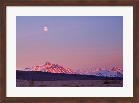 Framed Alsek River Valley mountains Print