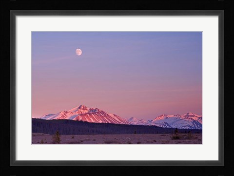 Framed Alsek River Valley mountains Print