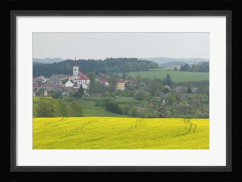 Framed Village of Znojmo, Czech Republic Print