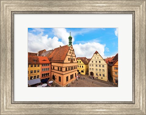 Framed Market Square, Bavaria, Germany Print
