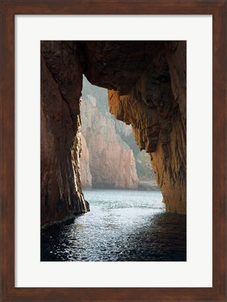 Framed Capu Rossu, Les Calanches UNESCO World Heritage Site Print