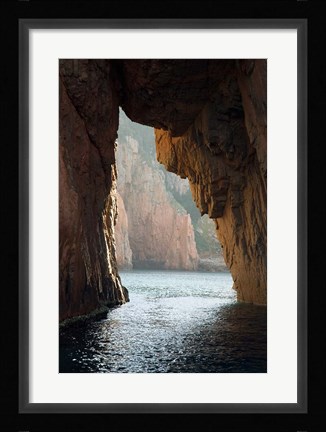 Framed Capu Rossu, Les Calanches UNESCO World Heritage Site Print