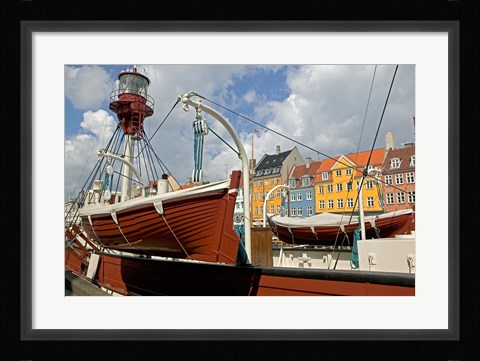 Framed Nyhavn, Copenhagen Print