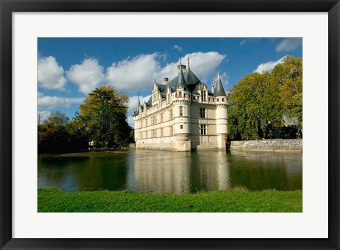 Framed Chateau of Azay-le-Rideau, Loire Valley, France Print