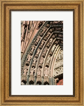 Framed Details of the East Facade, Cathedrale Notre Dame Print