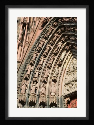 Framed Details of the East Facade, Cathedrale Notre Dame Print