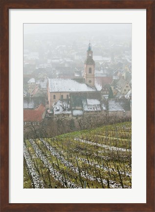 Framed Alsatian Wine Village, France Print