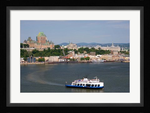 Framed Ferry Boat, St Lawrence River Print
