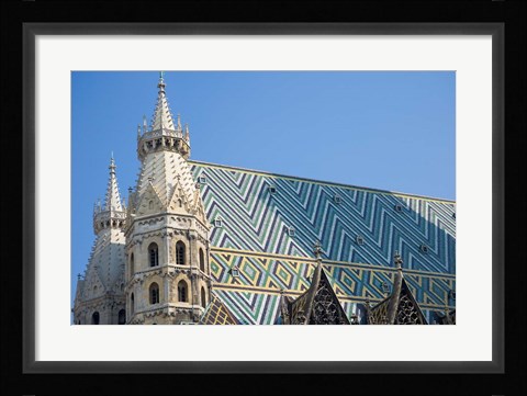 Framed St Stephen's Cathedral, Vienna, Austria Print