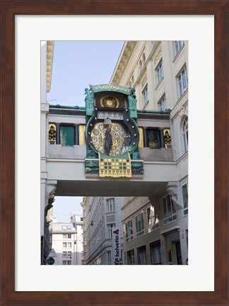 Framed Anchor Clock at Hoher Markt Print