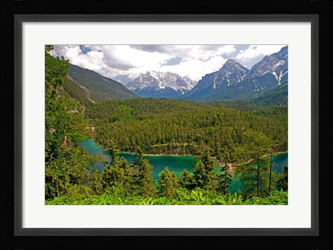 Framed Alpine Lake in the Austrian Alps Print