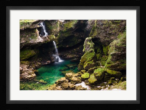Framed Waterfall, Austria Print