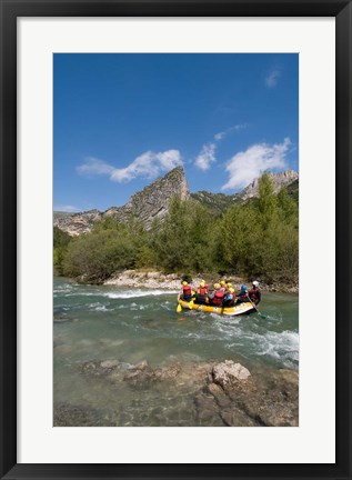 Framed Rafting on Verdon River,  Provence, France Print