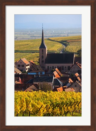 Framed Blienschwiller, Alsatian Wine Route Print