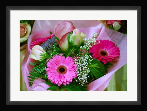 Framed Flowers in Market Print