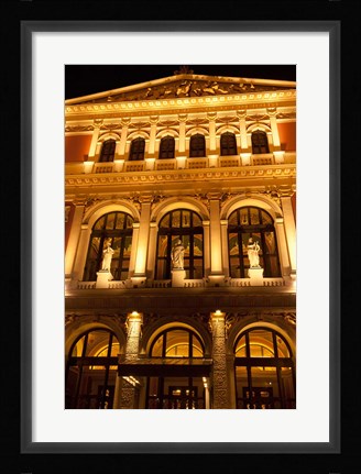 Framed Vienna Music Hall, Philharmonic Orchestra Print