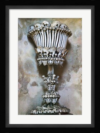 Framed Sedlec Ossuary of Bones, Czech Republic Print