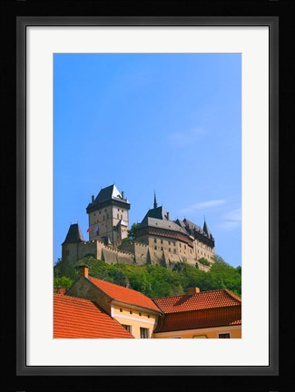 Framed Karlstejn Castle, Czech Republic Print