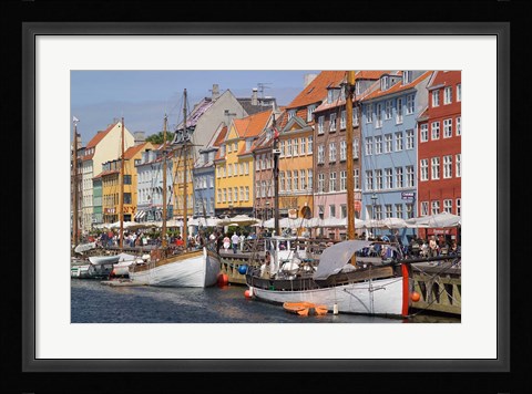 Framed Nyhavn, Copenhagen, Denmark Print