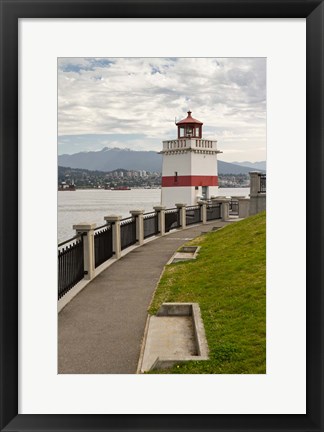 Framed Brockton Point Lighthouse Print