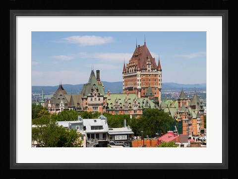 Framed Fairmont Le Chateau Frontenac Hotel Print