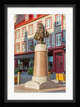 Framed Louis XIV Statue Print
