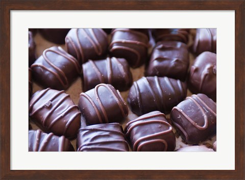 Framed New Brunswick, Ganong Chocolate desserts Print