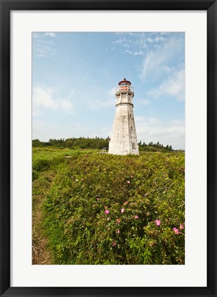 Framed Cape Jourimain NWA Lighthouse Print