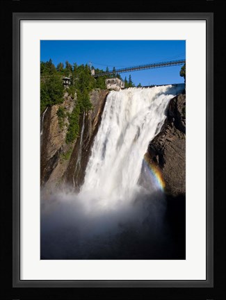 Framed Montmorency Falls, Quebec City Print