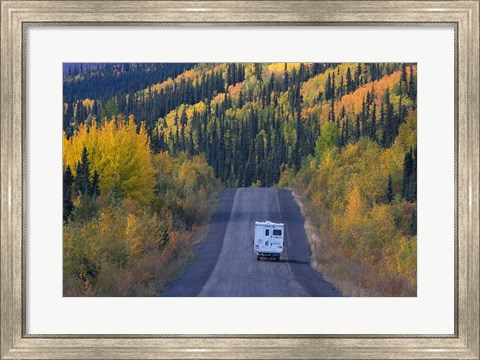 Framed Dempster Highway in the Fall Print