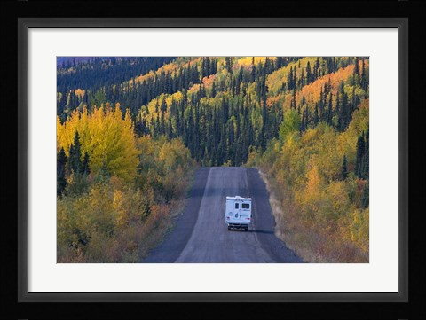 Framed Dempster Highway in the Fall Print