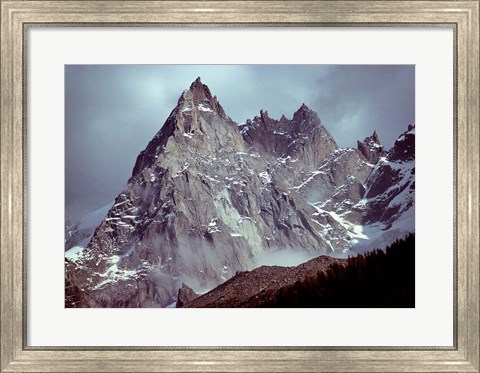 Framed France, Chamonix, Aiguilles du Midi, Spires Print