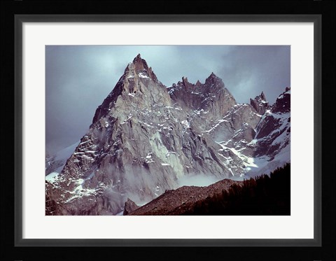Framed France, Chamonix, Aiguilles du Midi, Spires Print
