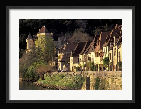Framed Dordogne River, La Roque-Gageac, France Print